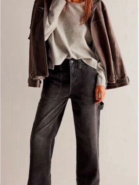 We The Free Major League Mid-Rise Cuffed jeans